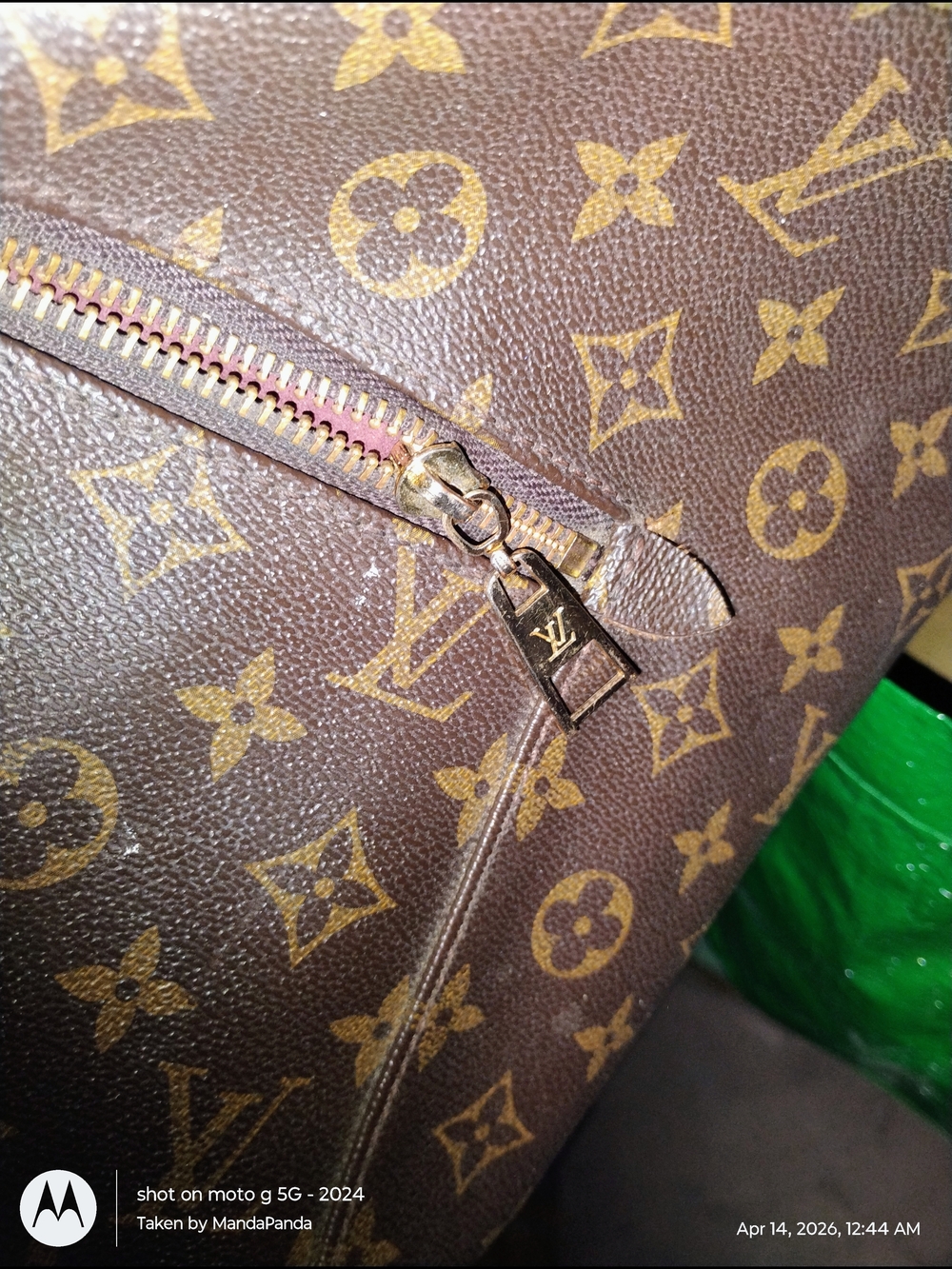 Louis Vuitton Monogram Canvas Brown & Tan Hobo Shoulder Bag - Picture 8 of 11